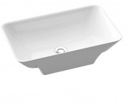 Раковина для ванної Marmorin Loren 59,6х35,8 см литий камінь білий 720 059 020 xx x