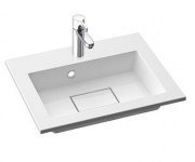 Раковина для ванної Marmorin Lira 50,2х39 см литий камінь білий 640 050 020 xx x