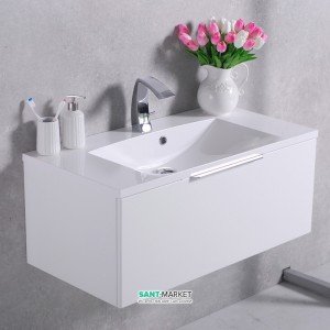 Тумба підвісна Буль-Буль Bermuda 895х454х370 з раковиною Amelia 900 білий 10409012200