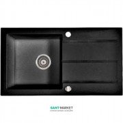 Мийка для кухні прямокутна Буль-Буль Tennessee врізна Маграніт світло-чорний 106080004