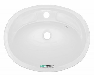 Раковина для ванної вбудована Буль-Буль колекція Bianca Bowl біла 2105101