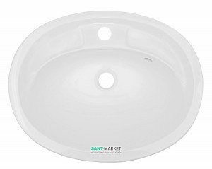 Раковина для ванной встраиваемая Буль-Буль коллекция Bianca Bowl белая 2105101