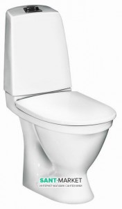 Унітаз-компакт підлоговий Gustavsberg Nautic c сидінням soft close 5510 + 9M26S101