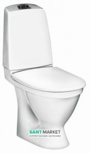 Унитаз-компакт напольный Gustavsberg Nautic c сиденьем soft close 5510 + 9M26S101