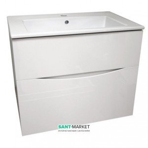 Тумба Bretta Aragon с раковиной Gala Ambar 64х43.3х52 белая SM0160W + G1014001