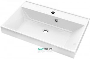 Раковина для ванної вбудована Буль-Буль колекція Signe біла 0407101