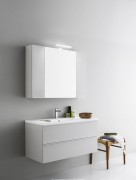 Тумба с раковиной Arbi Ho.Me подвесная 100x45х49 белый глянец L646 + A156