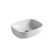 Раковина для ванной Galassia Dream накладная овальная без отверстия перелива белый 7301