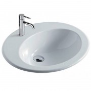 Раковина для ванной Galassia Eloise врезная с отверстием под смеситель овальная белый 6000