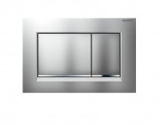 Смывная клавиша Geberit Sigma30 24.6х16.4х1.2 матовый хром/глянцевый хром/матовый хром 115.883.KN.1