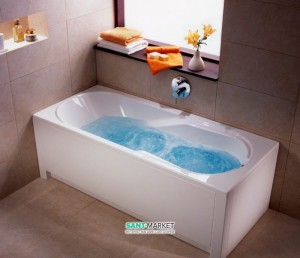 Ванна с гидро и аэромассажем акриловая Kolo Comfort 150х75х44 белая 001113