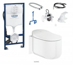 Комплект Grohe: унітаз-біде Sensia Arena + система інсталяції Rapid SL 393944LS