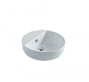 Раковина для ванної Galassia Eden накладна кругла з отвором переливу білий 5203M