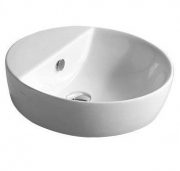 Раковина для ванної Galassia Eden накладна кругла без отвору перелива білий 5203