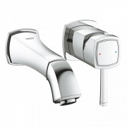 Змішувач для раковини одноважеля настінний Grohe колекція Grandera хром 19929000