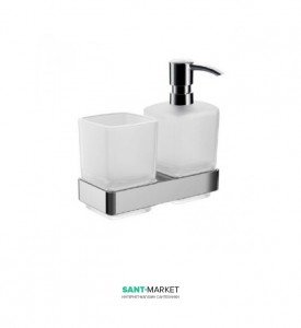 Компект-стакан/дозатор жидкого мыла Emco Loft хром 0531 001 00