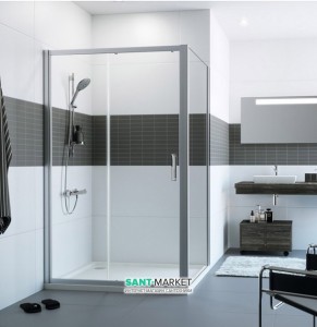 Душові двері в нішу Huppe Classics 2 скляна розсувна 120х190 C20402.069.321