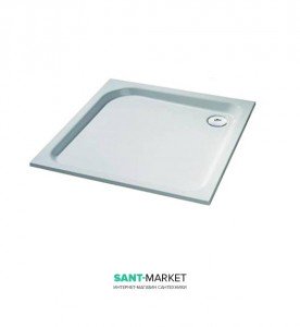 Душовий піддон Huppe Verano 90х90 без передньої панелі білий 235001.055