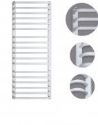 Електричний полотенцесушитель Instal Projekt Bolero 500х1230 сталевий білий LUN-50/120 + EGB-06C1