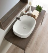 Раковина для ванной накладная Flaminia коллекция Bonola белая BN60A