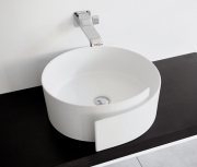 Раковина для ванной накладная Flaminia коллекция Roll белая RL44L