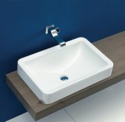 Раковина для ванної накладна Flaminia колекція Nile біла NL62INC