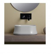 Раковина для ванної накладна Simas колекція Sharp біла SH06