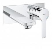 Змішувач для раковини одноважеля настінний прихований Grohe колекція Lineare хром 19409001