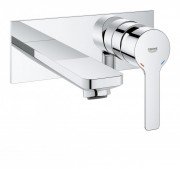 Змішувач для раковини одноважеля настінний прихований Grohe колекція Lineare хром 19409001