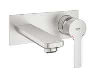 Змішувач для раковини одноважеля настінний прихований Grohe колекція Lineare суперсталь 19409DC1