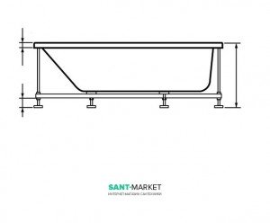 Опорні ноги для ванни Hafro 0PIA1N0