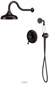 Душевая система скрытого монтажа  Imprese Podzimu Zrala с верхним душем бронза ZMK02170811