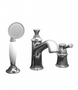 Змішувач одинважільний на борт ванни з душем Imprese Podzimu Ledove хром ZMK01170105