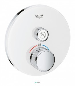 Зовнішня панель термостата Grohe Grohtherm SmartControl на 1 вихід біла 29150LS0