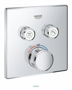 Внешняя панель термостата Grohe Grohtherm SmartControl на 2 выхода хром 29124000