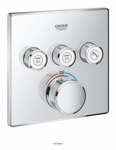 Зовнішня панель термостата Grohe Grohtherm SmartControl на 3 виходу хром 29126000