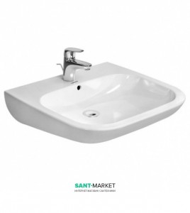 Раковина для ванной подвесная Duravit коллекция D-Code 60х55.5х15.5 белая 23126000002