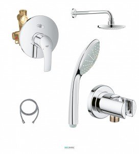 Душевая система cрытого монтажа Grohe Eurosmart со смесителем хром 124440