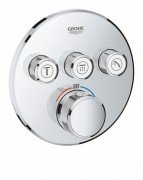 Внешняя панель термостата Grohe Grohtherm SmartControl на 3 выхода хром 29121000