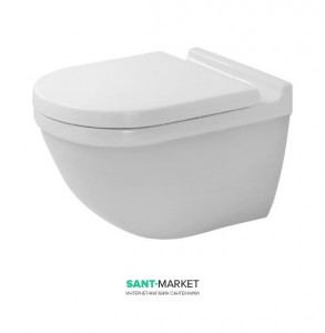 Унітаз підвісний Duravit Starck 3 Rimless з кришкою Soft-Close 2527090000/0063890000