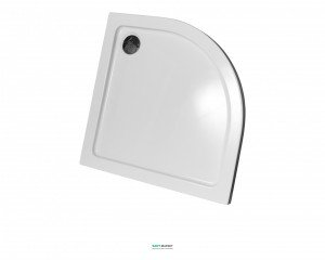 Душовий піддон акриловий чверть кола Eger Tokai 90х90х5 самонесущий білий 599-07 / 2-5