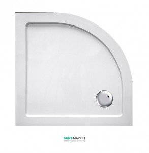 Душовий піддон чверть кола Eger 100х100х3.5 білий 599-1010R