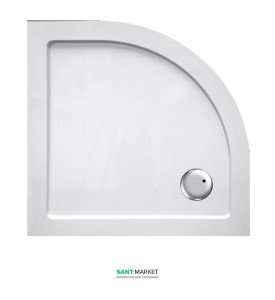 Душовий піддон чверть кола Eger 90х90х3.5 білий 599-9090R