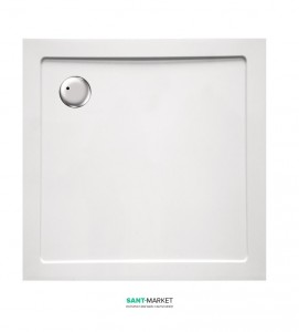 Душевой поддон квадратный Eger 100х100х3.5 белый 599-1010S