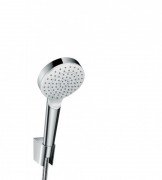 Душовий гарнітур з настінним тримачем Hansgrohe колекція Crometta EcoSmart 1jet 1 25 м хром / білий 26568400