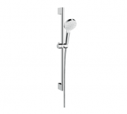Душовий гарнітур зі штангою Hansgrohe колекція Crometta Vario Green хром / білий 26555400