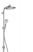Душова система Hansgrohe колекція Crometta S Showerpipe EcoSmart Reno 240 1jet EcoSmart хром 27270000