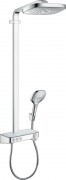 Душевая система Hansgrohe коллекция Raindance Select E Showerpipe 300 3jet с термостатом хром 27127000