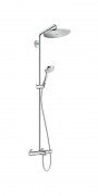 Душова система Hansgrohe колекція Croma Select S Showerpipe 280 1jet з термостатом для ванни хром 26792000