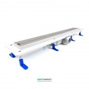 Душевой трап Styron Basic 900 сухой затвор с полированной решеткой STY-B-90